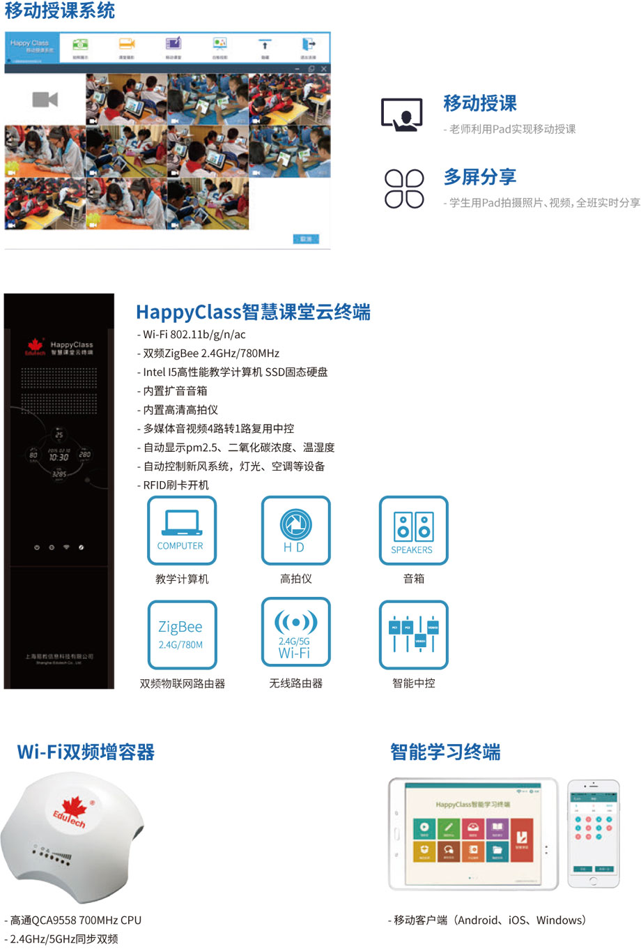 HappyClass智慧校园系统