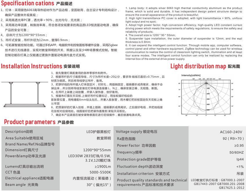 教室LED护眼照明