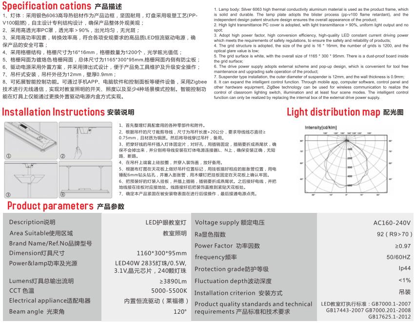 教室LED护眼照明